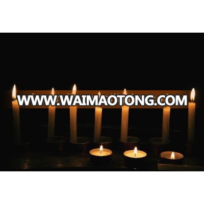 Manufactor darice unscented candle white light in the dark