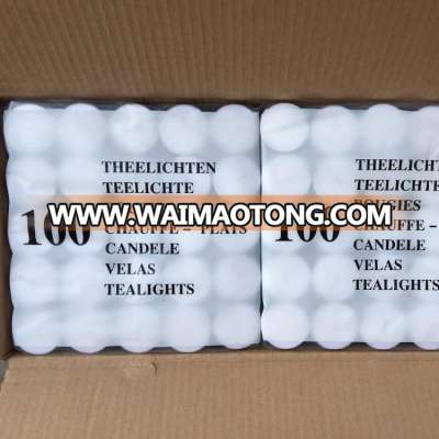 100 pc tea candle Smokeless white Candle for church