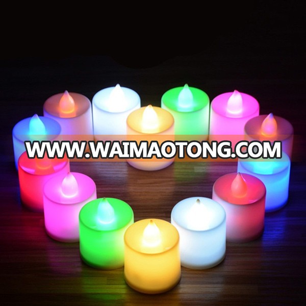 Birthday RGB Remote Controller Rechargeable Tea Light LED Candle christmas candle 24pc/box happy brithday candle